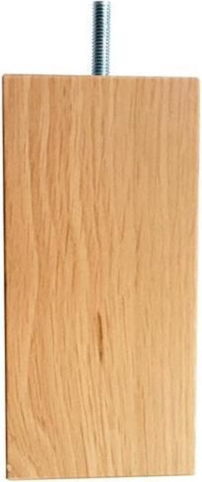 Boxspring / Bed Poten - Eiken - Blok vorm - 15cm hoog- Set á 6 Stuks